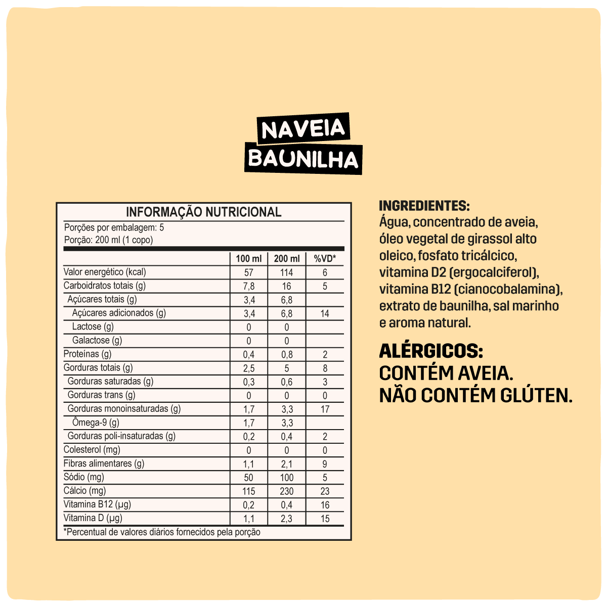 Pack 12x Naveia Baunilha 1L