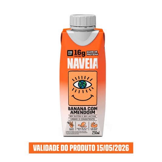 Super Shake Naveia Banana com Amendoim 250ml