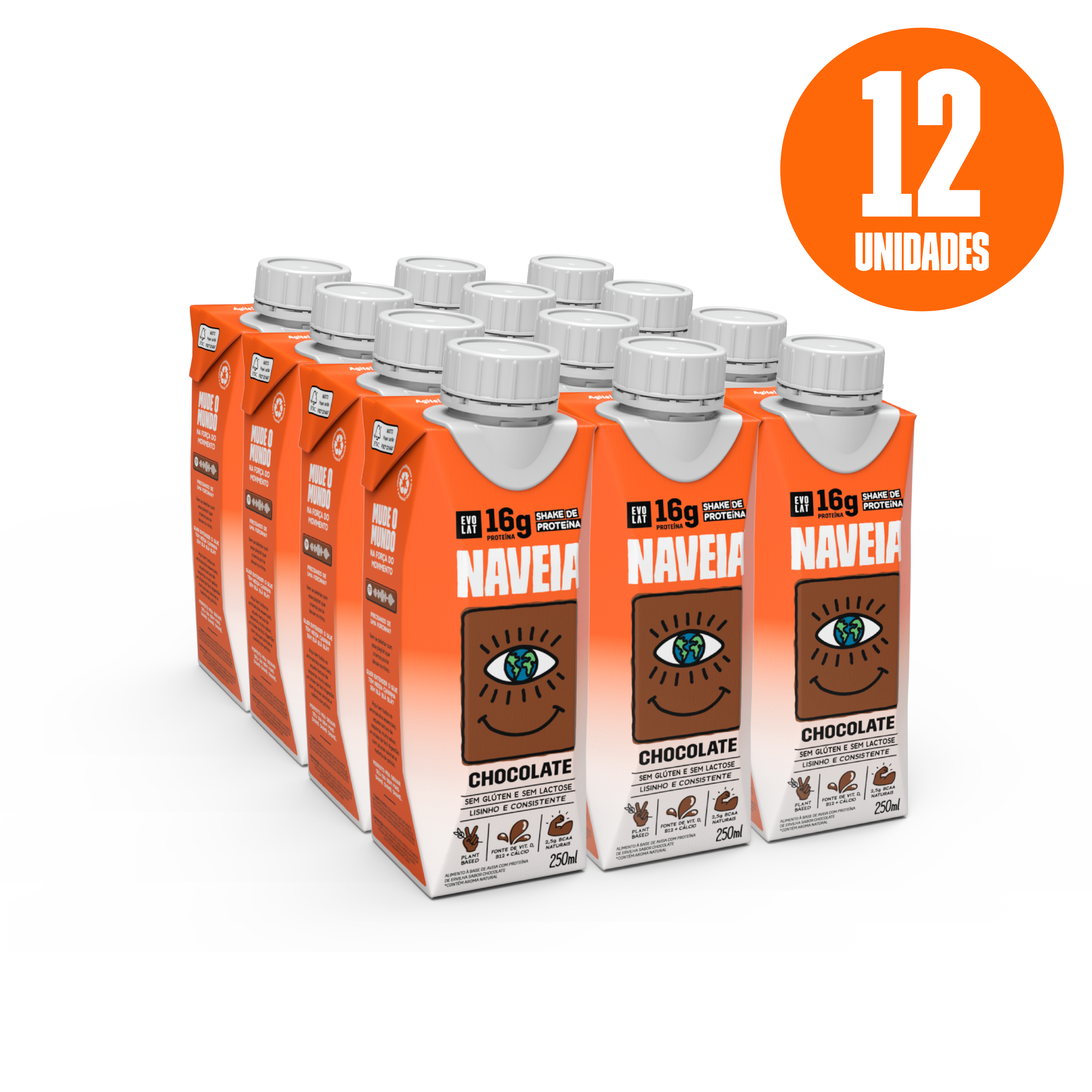 nashi diet ５boxes Pack NAVEIA Shake Chocolate 250ml | Proteína Vegana Saborosa