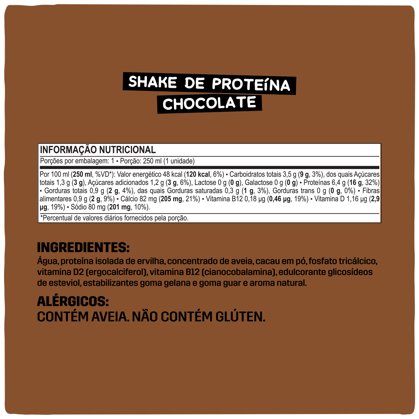 Pack 12x Super Shake Naveia Chocolate 250ml