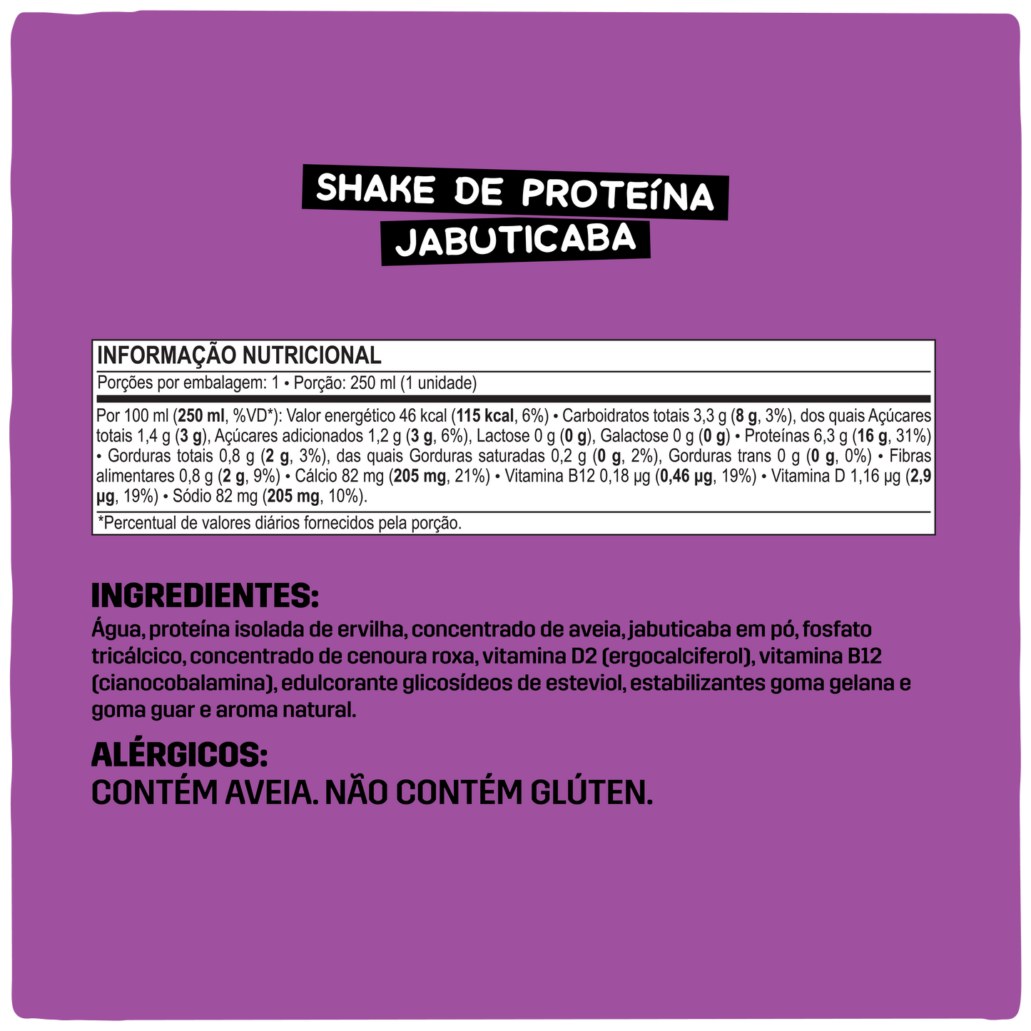 Naveia Shake De Proteína Jabuticaba 250mL