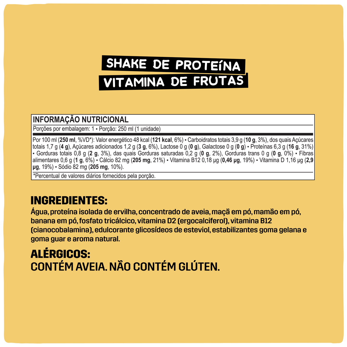 Pack Naveia Shake De Proteína Vitamina De Frutas 250mL