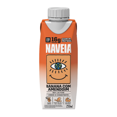 Naveia Shake De Proteína Banana Com Amendoim 250mL