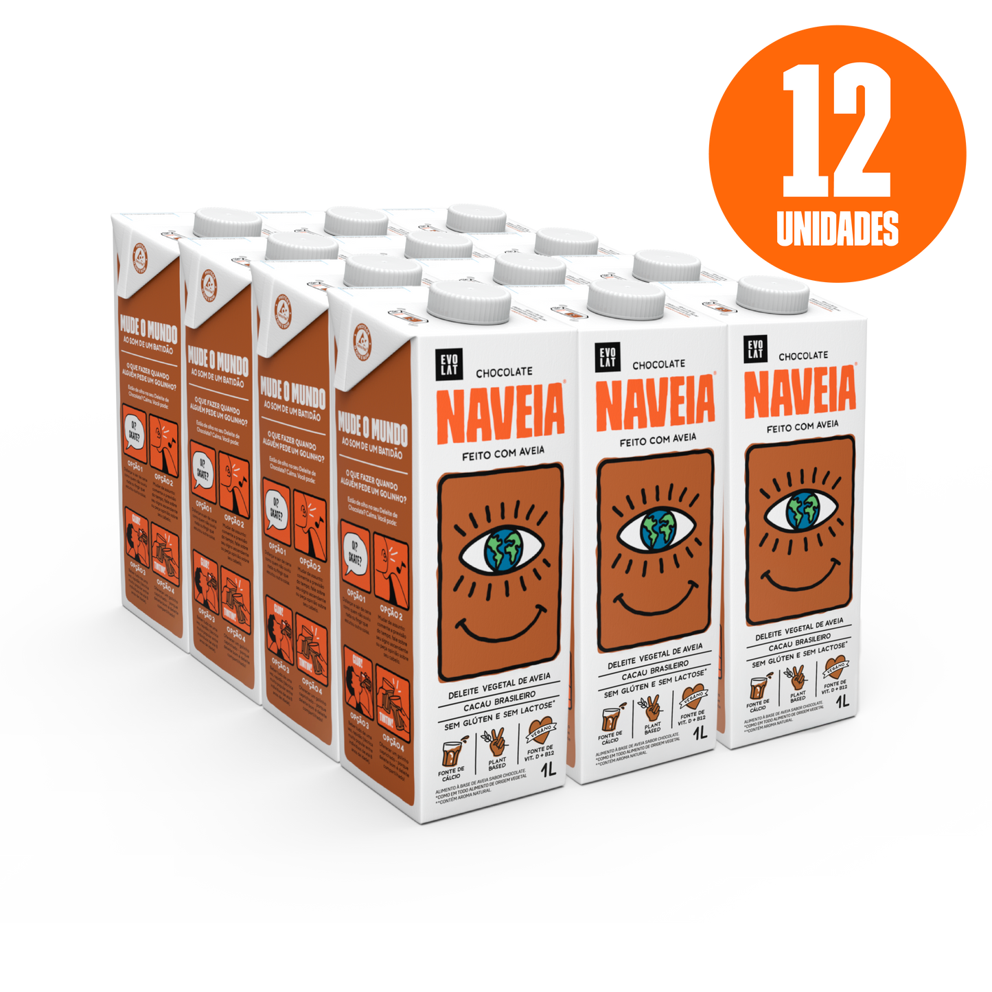 Pack 12x Naveia Chocolate 1L